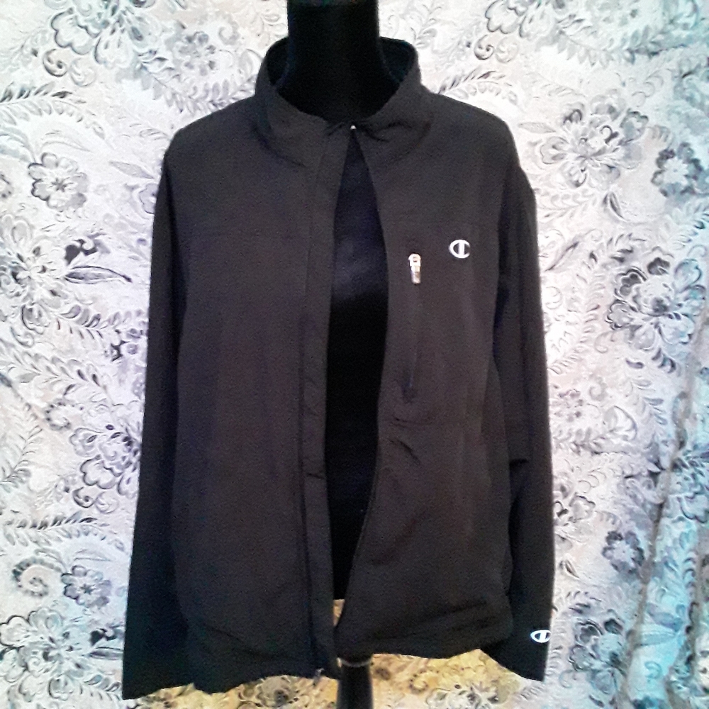 Champions men black zip up jacket